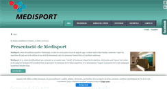 Desktop Screenshot of medisport.ad