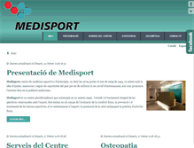 Tablet Screenshot of medisport.ad