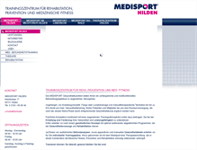 Tablet Screenshot of medisport.de